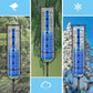 7inch Adjustable Outdoor Rain Gauge with Metal Stake