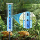 7inch Adjustable Outdoor Rain Gauge with Metal Stake