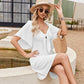 Elegant Deep V Neck Bow-Tie Mini Dress