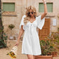 Elegant Deep V Neck Bow-Tie Mini Dress
