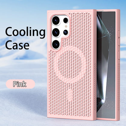 Magnetic Breathable Mesh Phone Case for Samsung