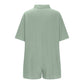 Women's Button-Down Romper with Pockets