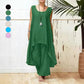 Irregular Sleeveless Loose Two Piece Set