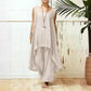 Irregular Sleeveless Loose Two Piece Set