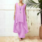 Irregular Sleeveless Loose Two Piece Set