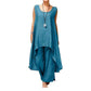 Irregular Sleeveless Loose Two Piece Set
