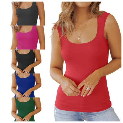 Women's Casual Slim Fit Solid Color Tank Top