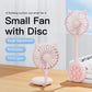 Cute Mini Folding Fan With Suction Cup