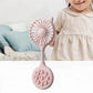 Cute Mini Folding Fan With Suction Cup