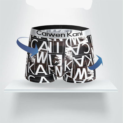 Men's Cooling Breathable Print Boxer Briefs