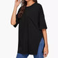 Women's Casual Loose Side Slit Short-sleeve T-Shirt
