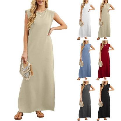 🌸Spring Specials💐 Women Loose Split Wrinkle-Free Long Dress