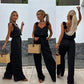 🏝️Summer Sale 50% Off💖Women's Sleeveless Wide Leg Jumpsuit