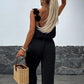 🏝️Summer Sale 50% Off💖Women's Sleeveless Wide Leg Jumpsuit