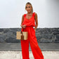 🏝️Summer Sale 50% Off💖Women's Sleeveless Wide Leg Jumpsuit