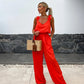🏝️Summer Sale 50% Off💖Women's Sleeveless Wide Leg Jumpsuit
