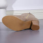 Women’s Sleek Side-Zipper Chunky Heel Ankle Boots