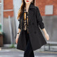 ✨Free Shipping✨ Fashionable High-End Women's Windbreaker With Mid-Length Lapel