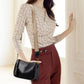 Women's PU Leather Handbag with Zipper Closure