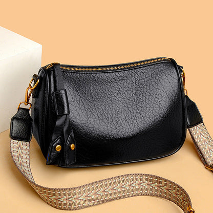 Women's PU Leather Handbag with Zipper Closure