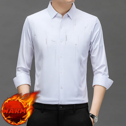 Men's Winter Warm and Comfortable Wrinkle-Resistant Shirt