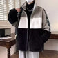 New Contrast Color Plush Warm Jacket