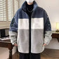 New Contrast Color Plush Warm Jacket