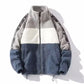 New Contrast Color Plush Warm Jacket