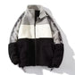 New Contrast Color Plush Warm Jacket