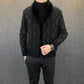 Men's Fashion Knit Lapel Warm Jacket