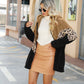 Women's Fashion Colorblocking Hooded Coat