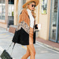 Women's Fashion Colorblocking Hooded Coat