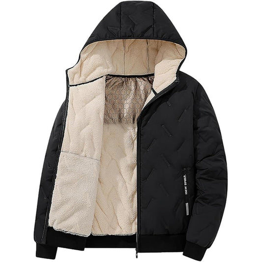 Men's Winter Warm Zipper Hooded Coat