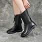 Women's Winter Retro Ultra Soft Synthetic Leather Mid-Calf Boots