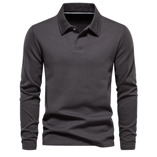 Men’s Classic Long-Sleeve Stand Collar Shirt