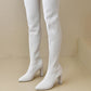 Women’s Block Heel Pointed Toe Over-the-Knee Boots