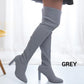 Women’s Block Heel Pointed Toe Over-the-Knee Boots