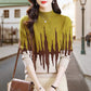 Colorblocked Fashion Casual Mockneck Knit Top