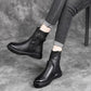 Women's Faux Leather Zipper Ankle Boots