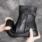 Women's Faux Leather Zipper Ankle Boots