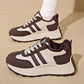 Warm PU Leather Sneakers with Thick Sole