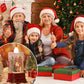 Candle Style Christmas Snow Globe Light