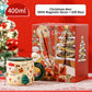 Christmas Ceramic Mug Set with Magnetic Decor