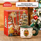 Christmas Ceramic Mug Set with Magnetic Decor