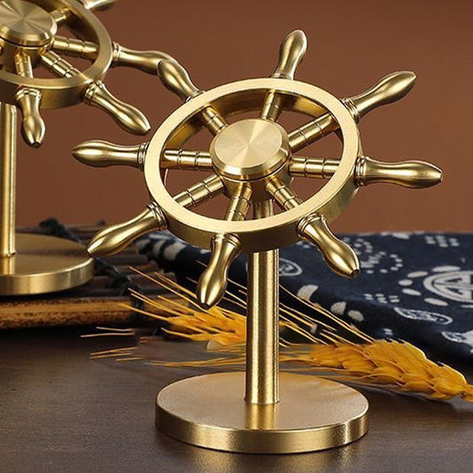 Ship Steering Wheel Desktop Ornament