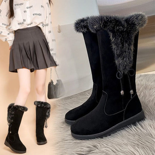 Women's Convenient Warm Anti-Slip Wear-Resistant Mid-Calf Boots