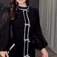 Women’s Temperament Half-turtleneck Maxi Dress with Pockets
