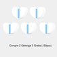 30pcs Transparent Shoes Toe Cap Protective Films