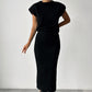 Women's 2-Piece Sleeveless Sweater & Midi Skirt Set