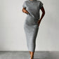 Women's 2-Piece Sleeveless Sweater & Midi Skirt Set